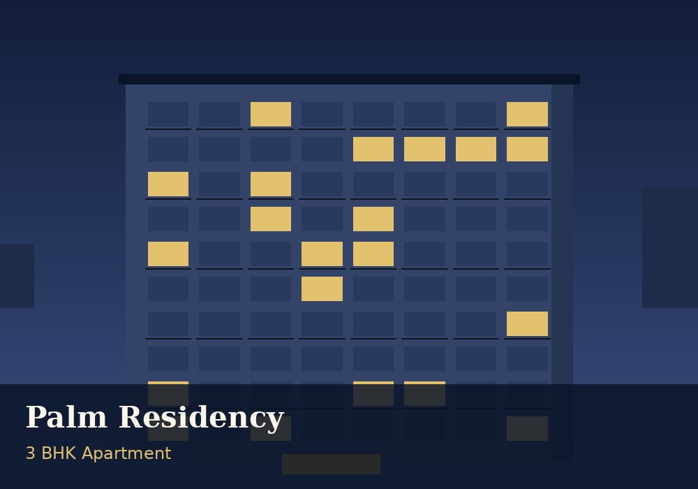 Palm Residency 3BHK Apartment